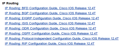 cisco support configuration ip routing