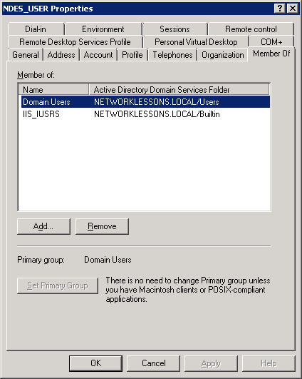Windows Server 2008 User Groups