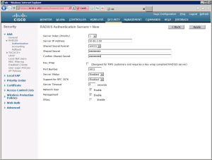 PEAP and EAP-TLS on Server 2008 and Cisco WLC