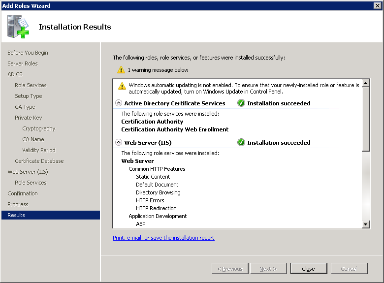 windows-server-2008-CA-IIS-installation-results