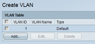 Cisco SMB Switch Create VLAN