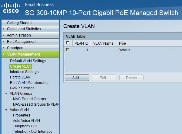 Cisco SMB Switch VLAN Management