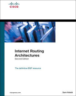 Internet Routing Architectures Book