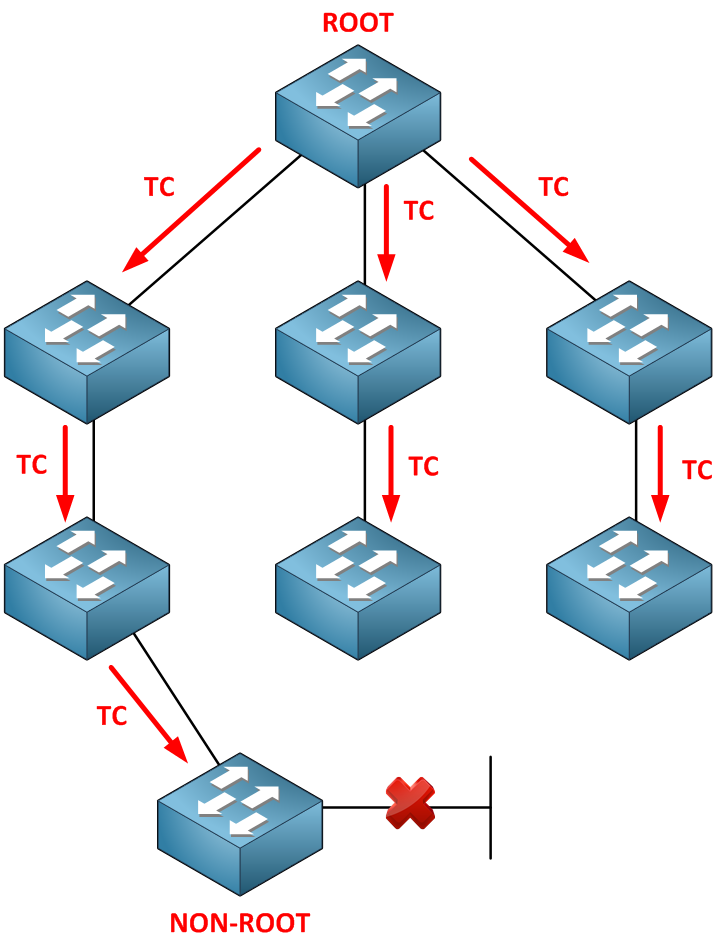 Spanning Tree TC to Root
