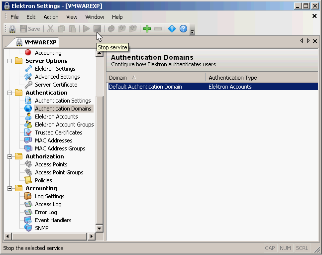 Elektron Authentication Domains