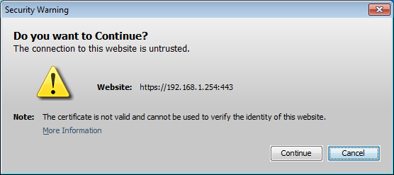 Cisco ASA ASDM Security Warning