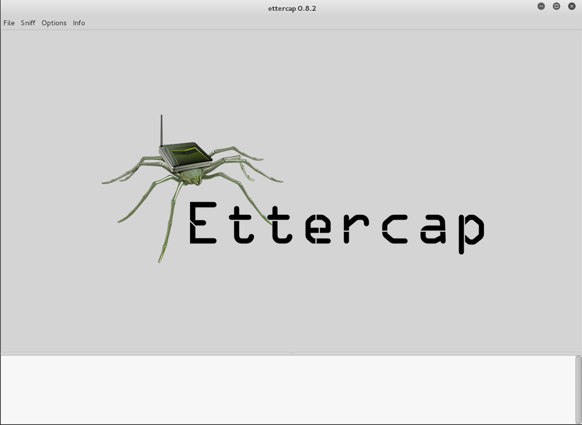 ettercap main screen