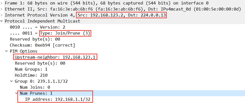 Multicast PIM R2 Prune