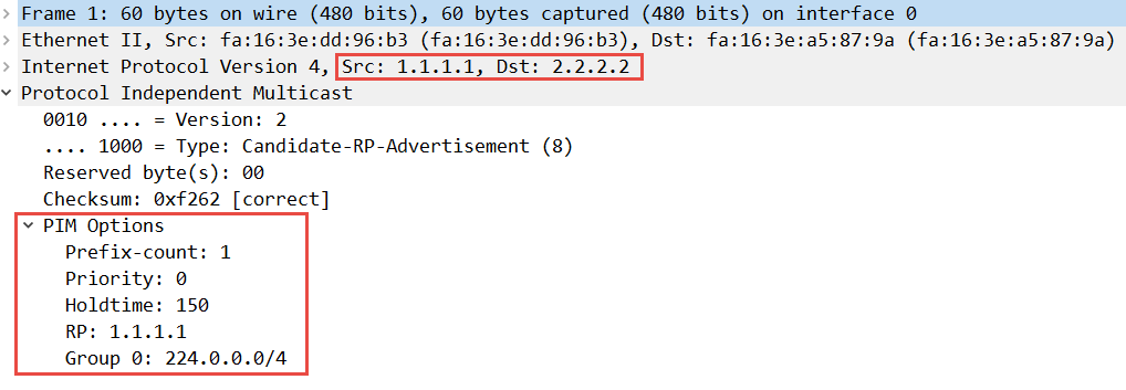 Multicast PIM Bootstrap RP Announcement Capture