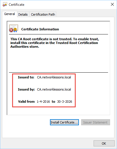 OpenSSL Root Certificate