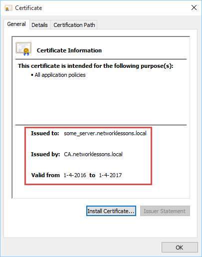 openssl server certificate trusted
