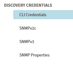 apic em settings discovery credentials