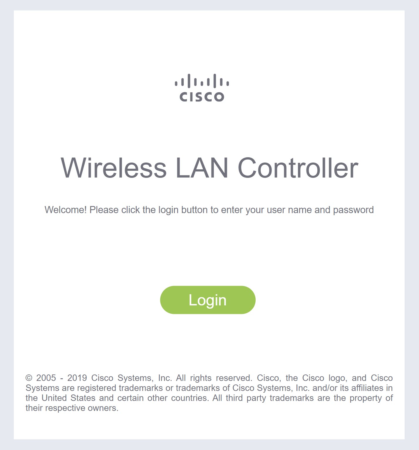 Cisco Wlc Login Screen