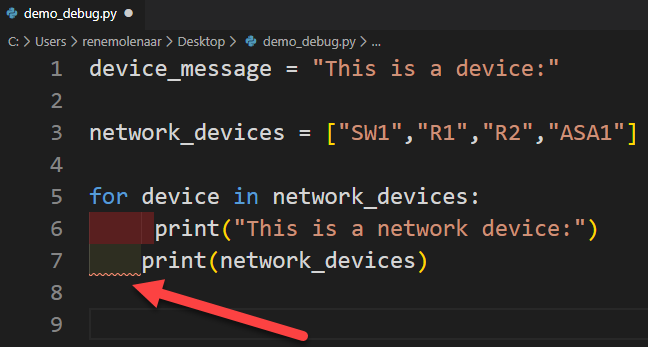 Vscode Python Indentation Error