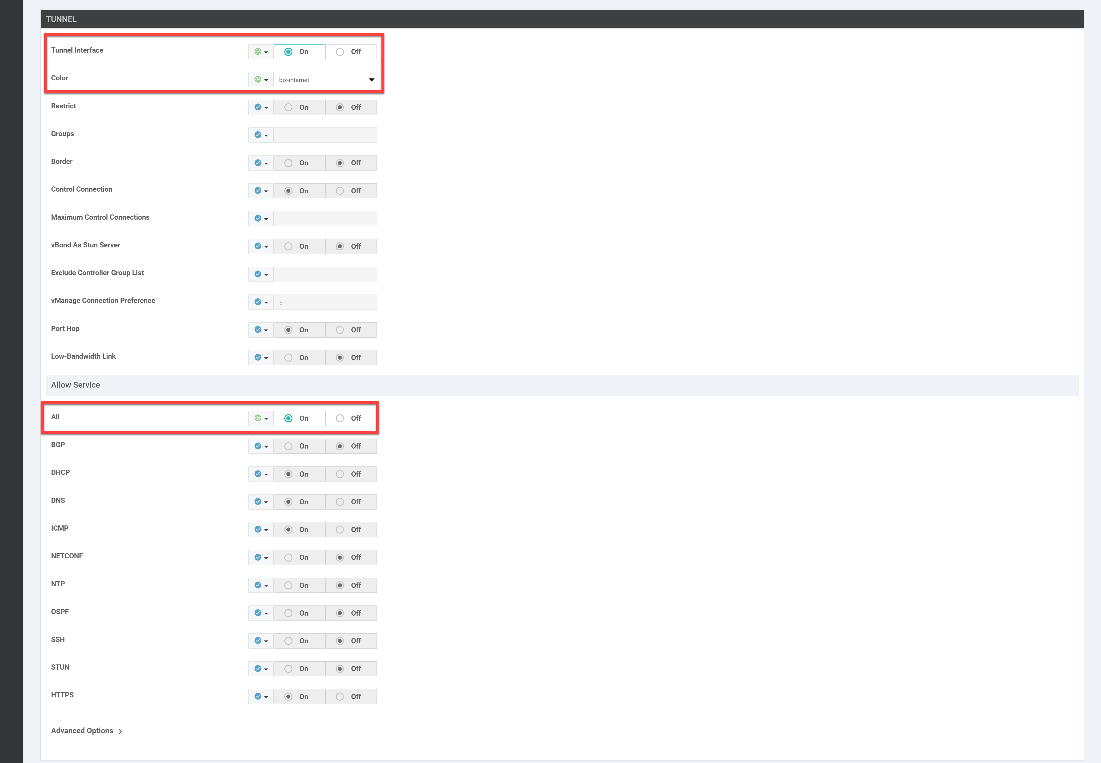 Cisco Sd Wan Add Feature Template Ge0 0 Tunnel