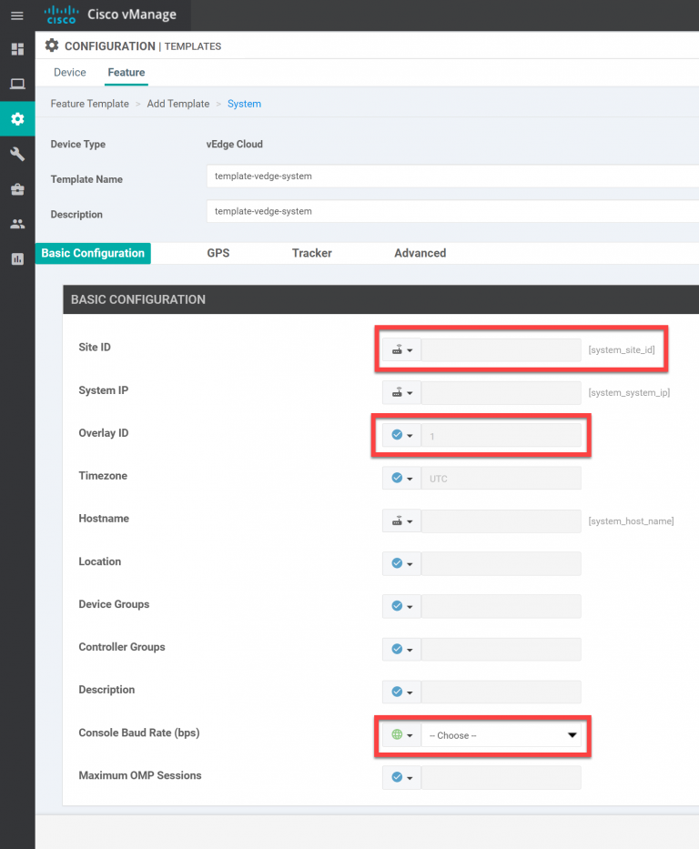 Cisco SD-WAN Device and Feature Templates