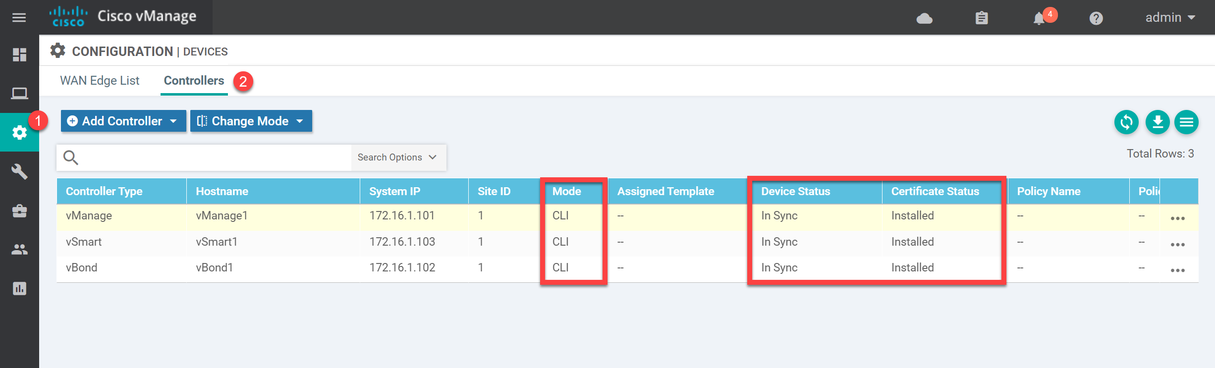 Cisco Sd Wan Controllers Devices