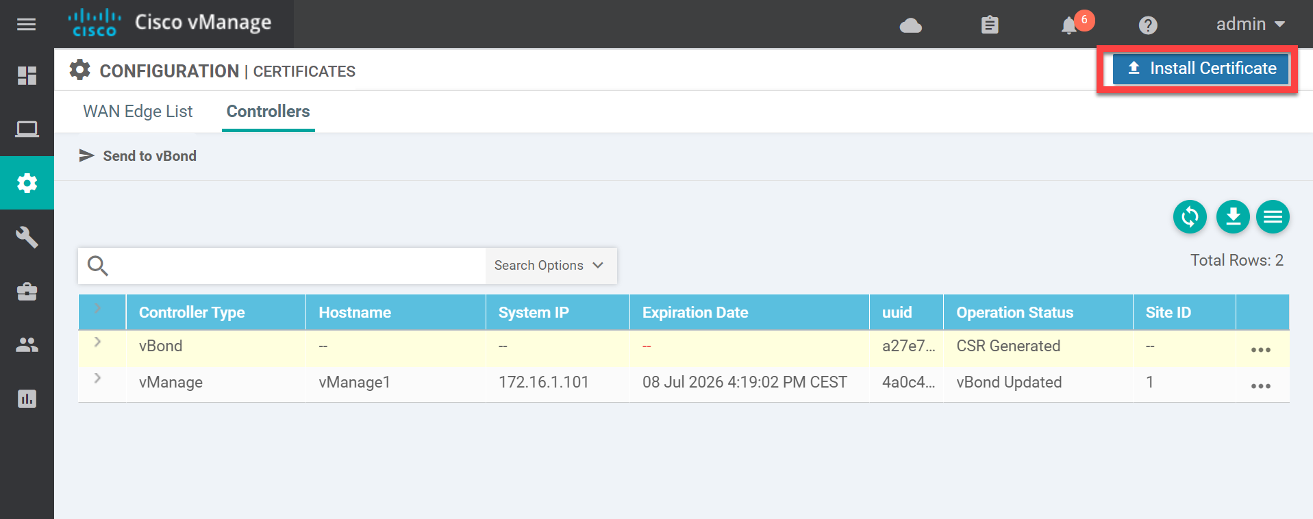 Cisco Sd Wan Viptela Vmanage Add Vbond Certificate