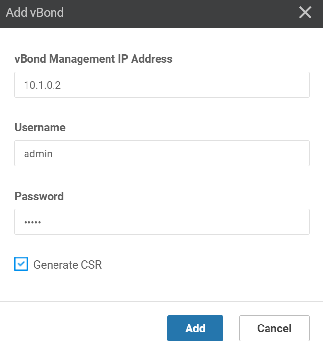 Cisco Sd Wan Viptela Vmanage Add Vbond Credentials