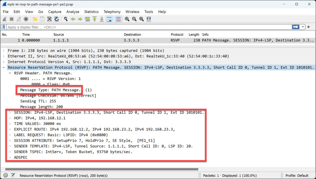 Rte Message Loop MPLS TE RSVP-TE