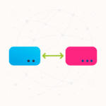 Blue Red Router Icons Abstract