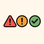 Red Orange Green Alert Icons