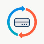 Router Blue Arrows Circling Around