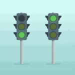 Two Green Traffic Lights